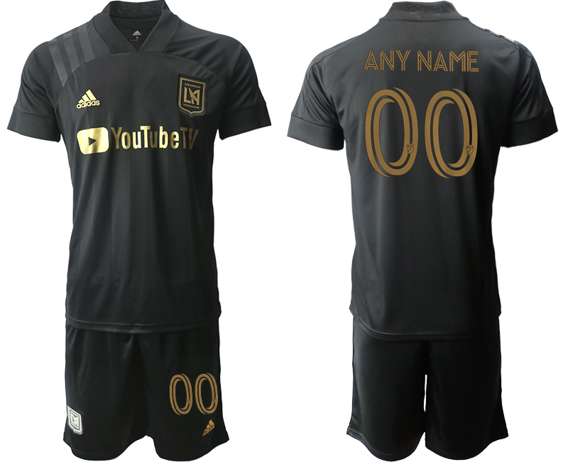Men 2020-2021 club Los Angeles FC home customized black Soccer Jerseys